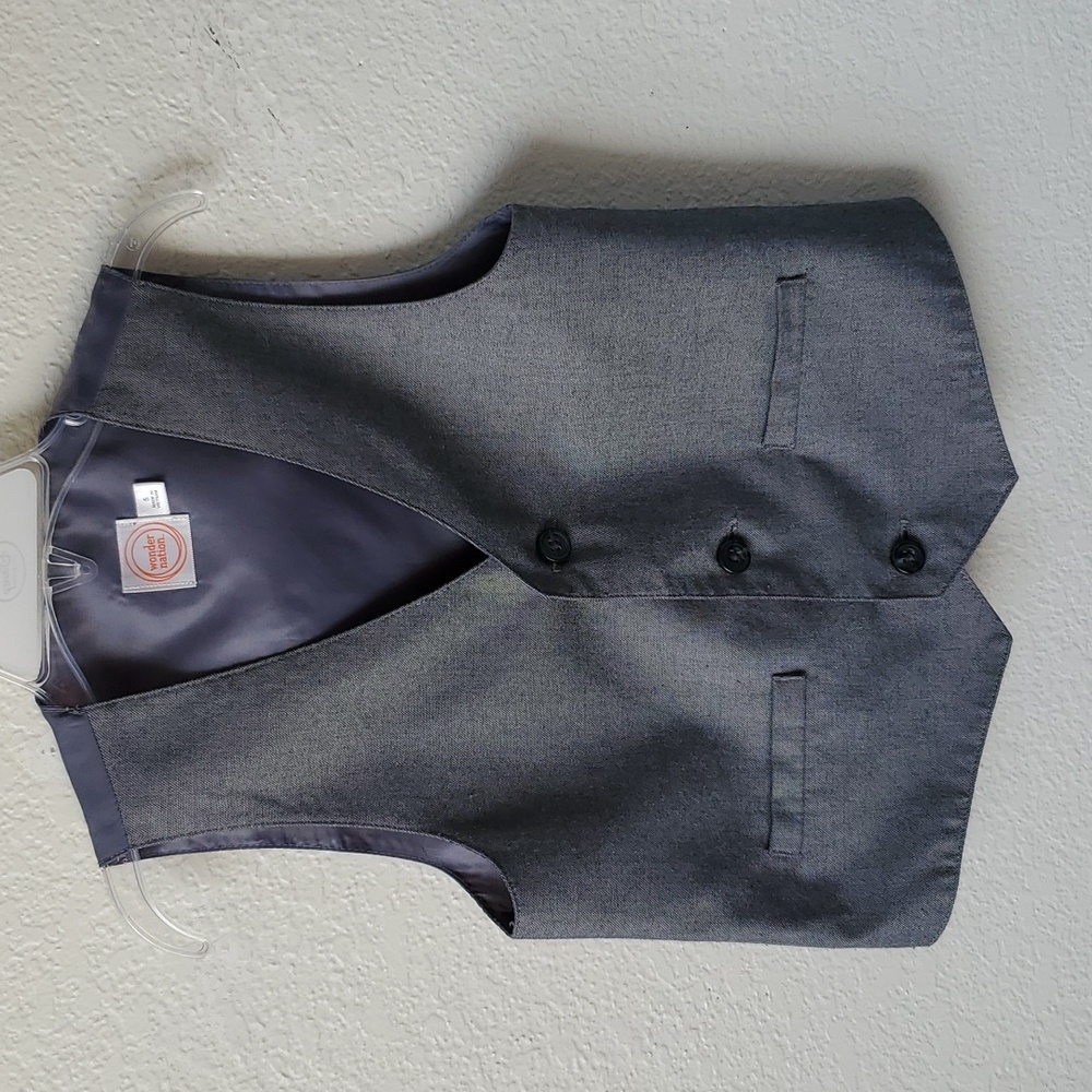 Wonder nation carcoal gray suit vest Size 5